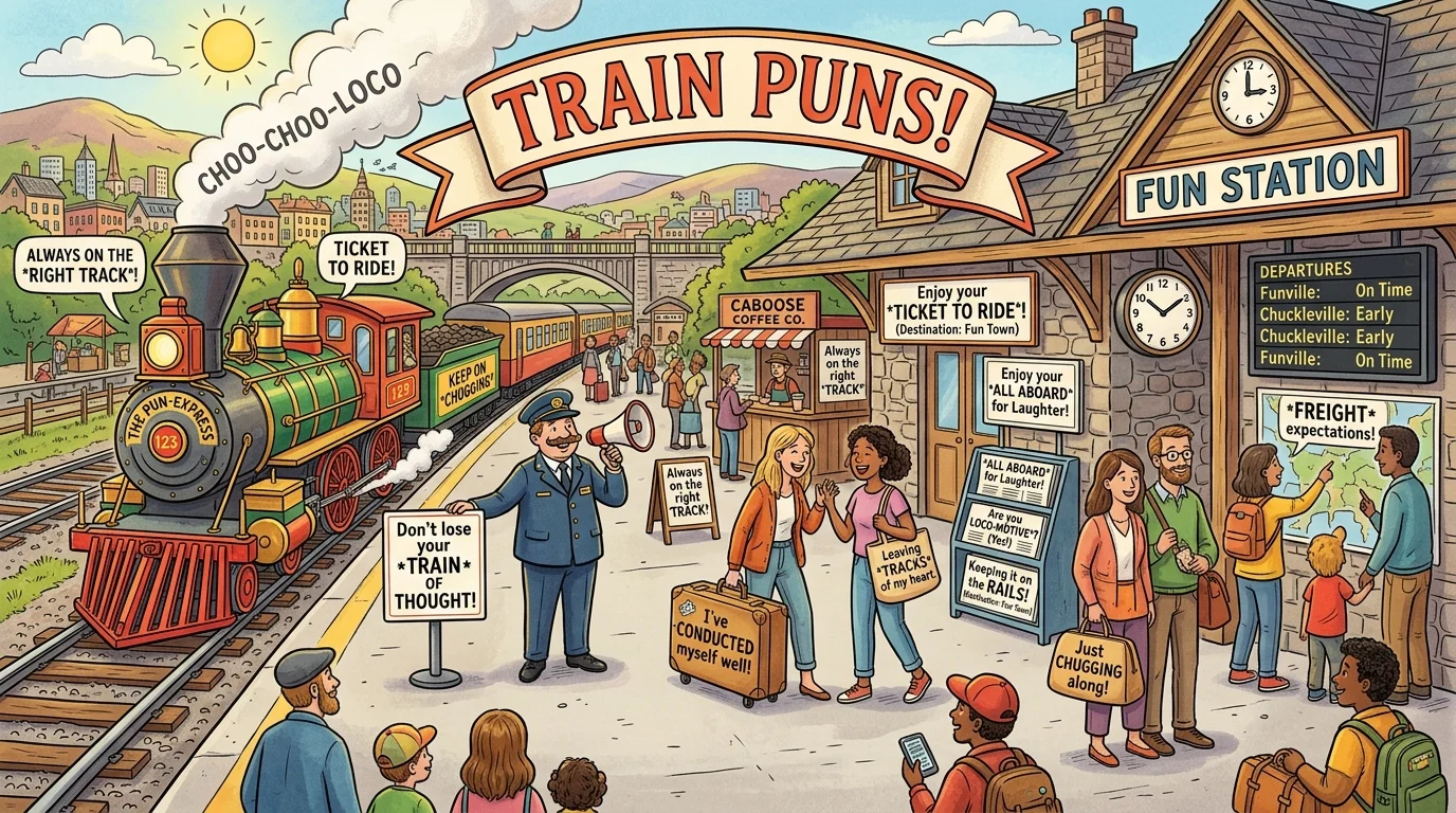 All-Aboard Train Puns