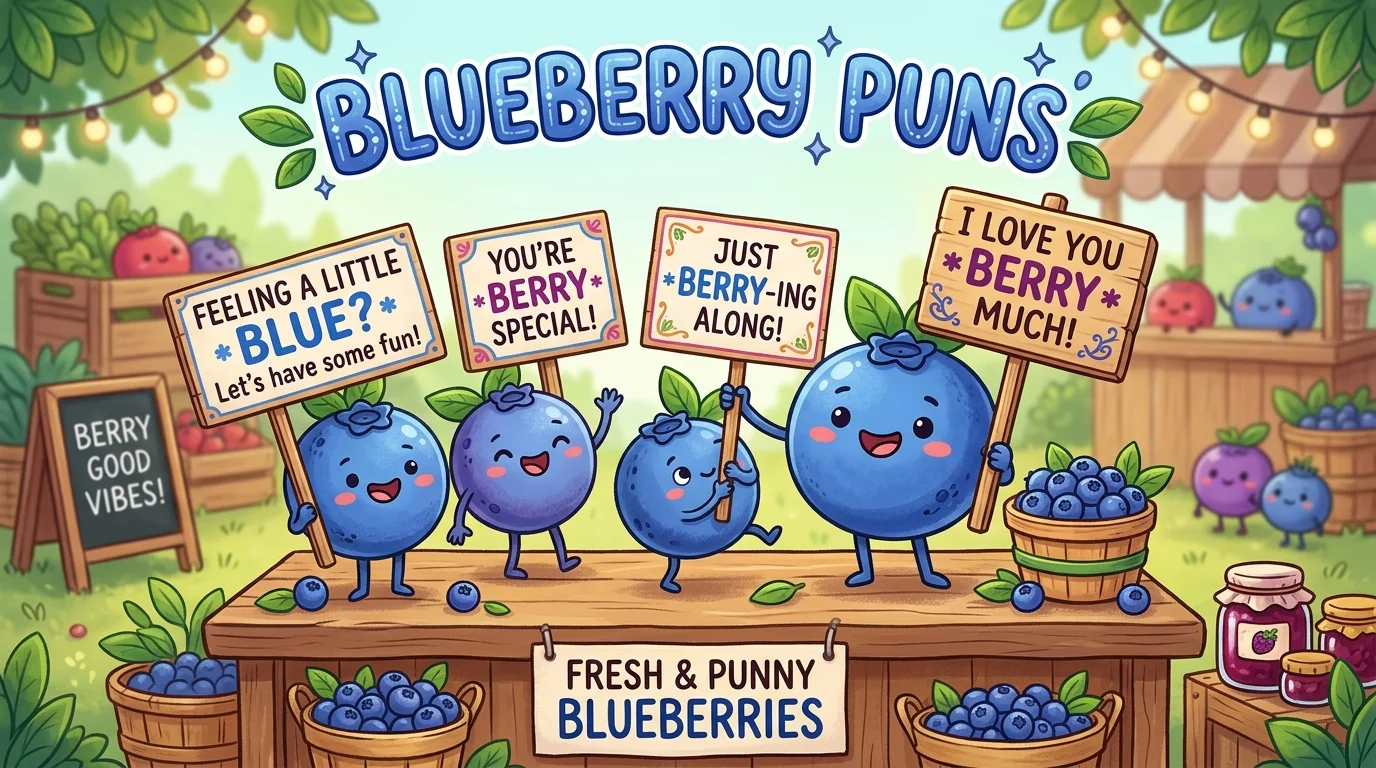 Funny Blueberry Puns