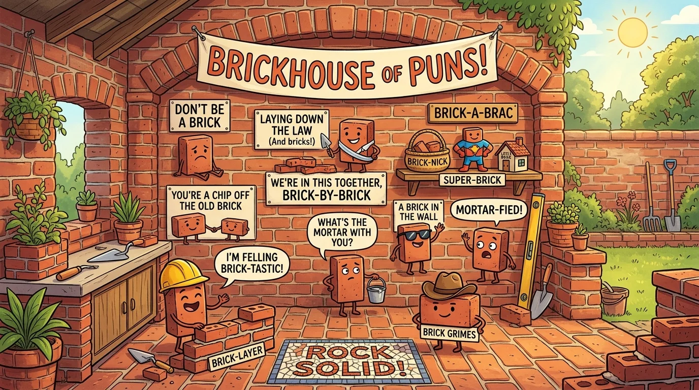 Funny Brick Puns