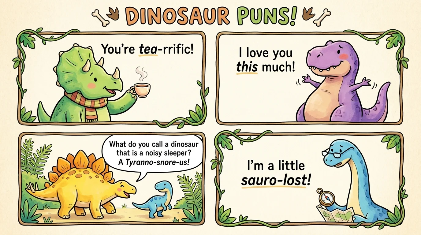 Funny Dinosaur Puns