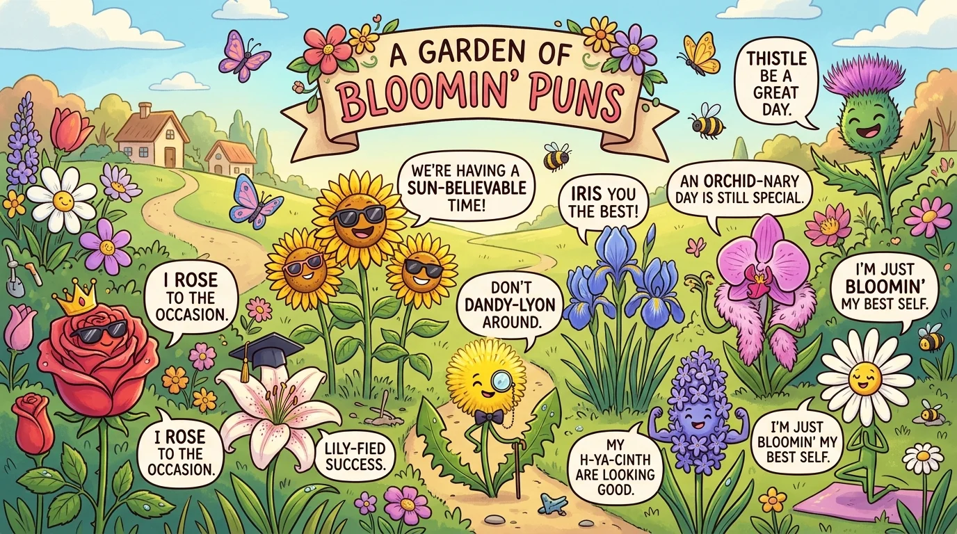Funny Flower Puns