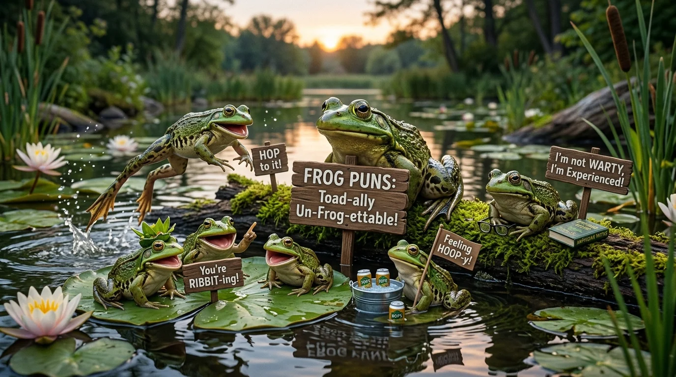 Funny Frog Puns