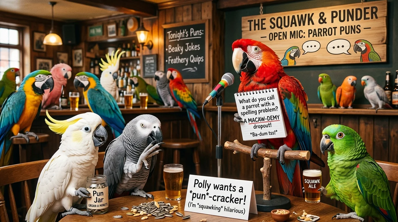 Funny Parrot Puns