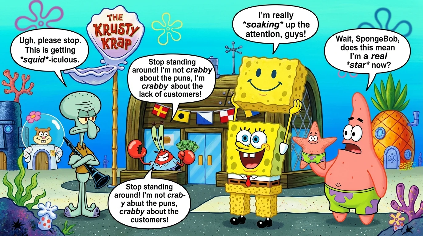Funny SpongeBob Puns