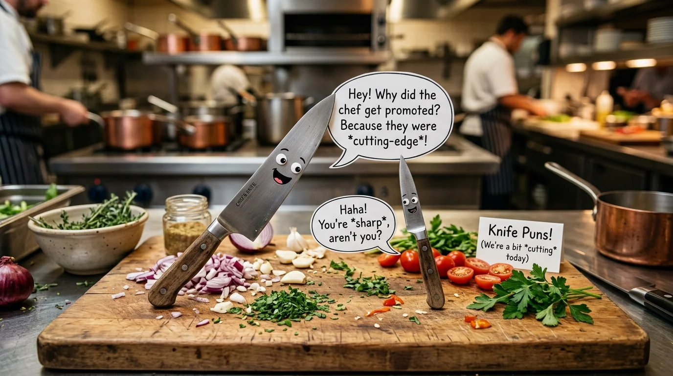 Sharp Knife Puns