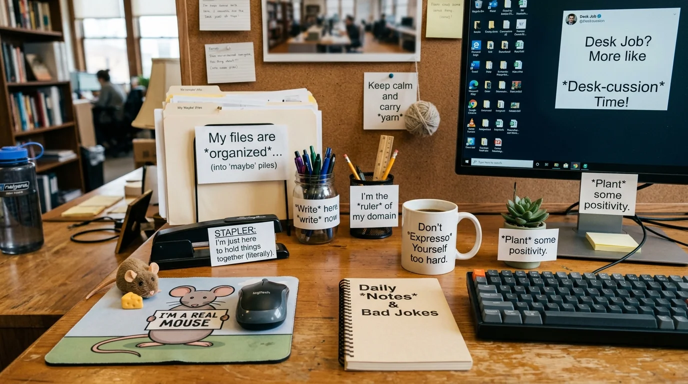 Best Desk Puns