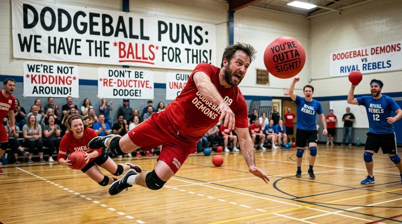 Funny Dodgeball Puns