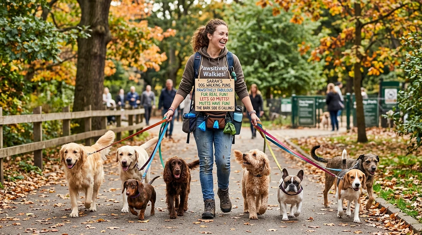 Funny Dog Walking Puns