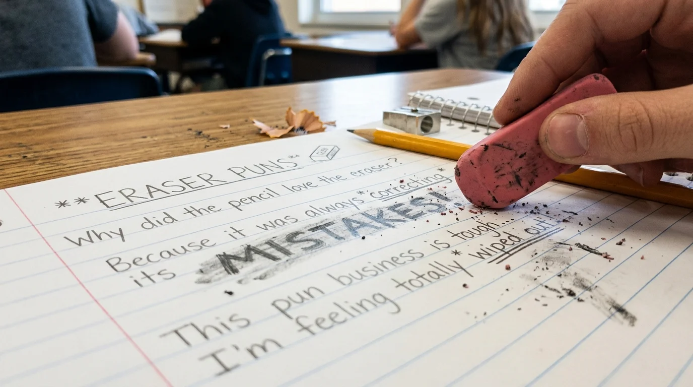 Funny Eraser Puns