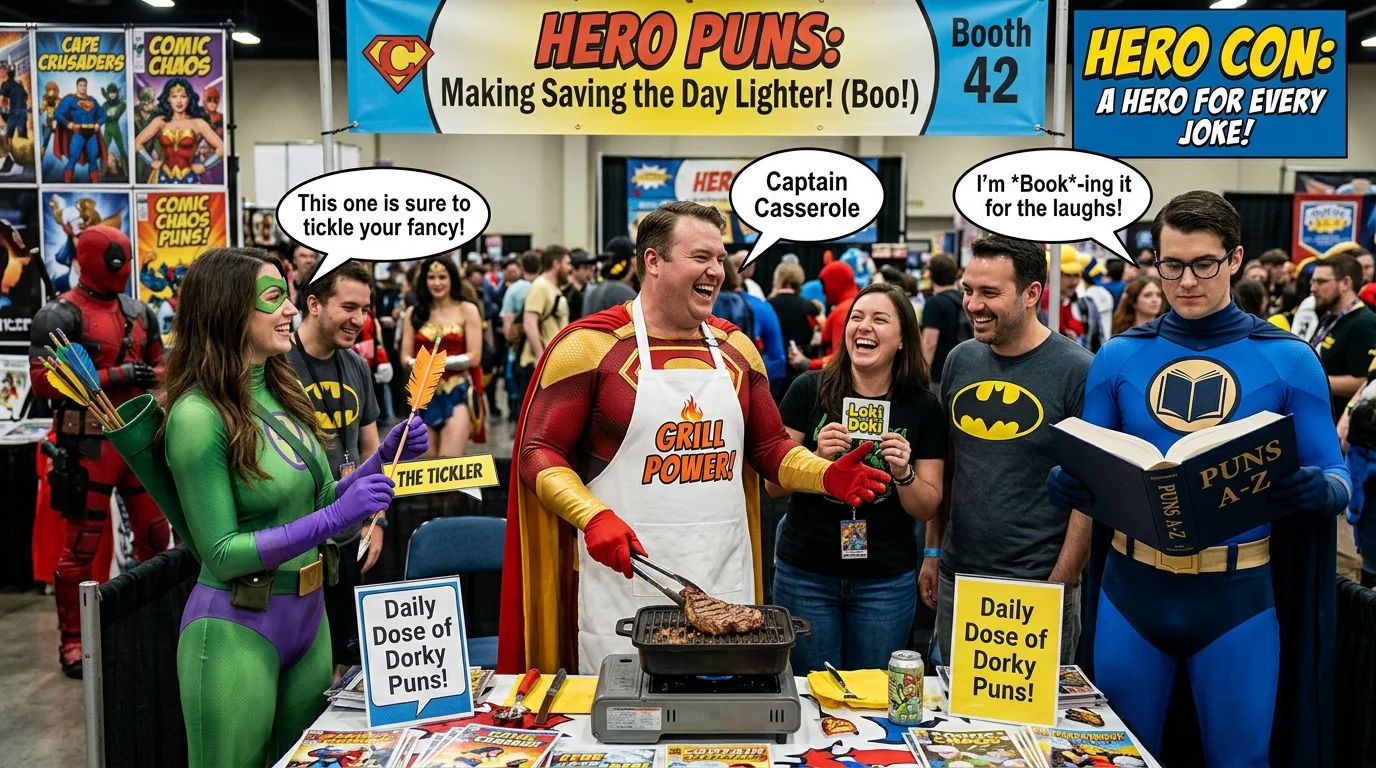 Funny Hero Puns