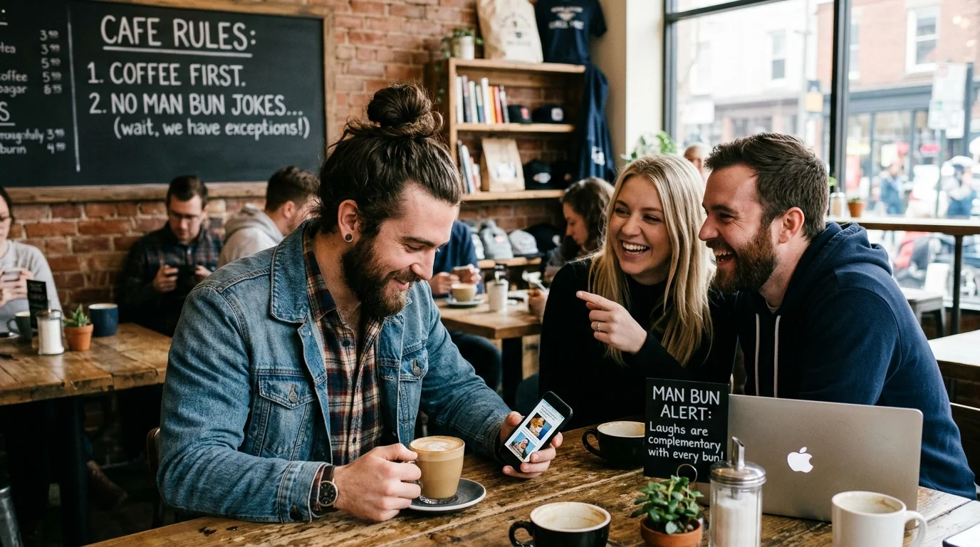Funny Man Bun Jokes