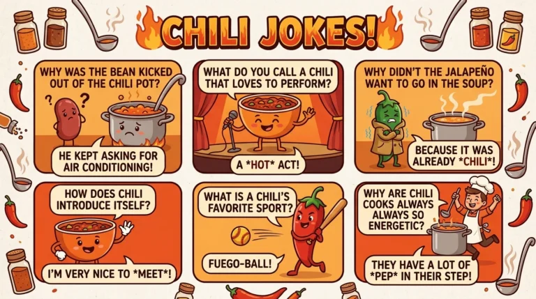 🌶️ 256+ Funny Chili Jokes & Puns That Bring the Heat 😂