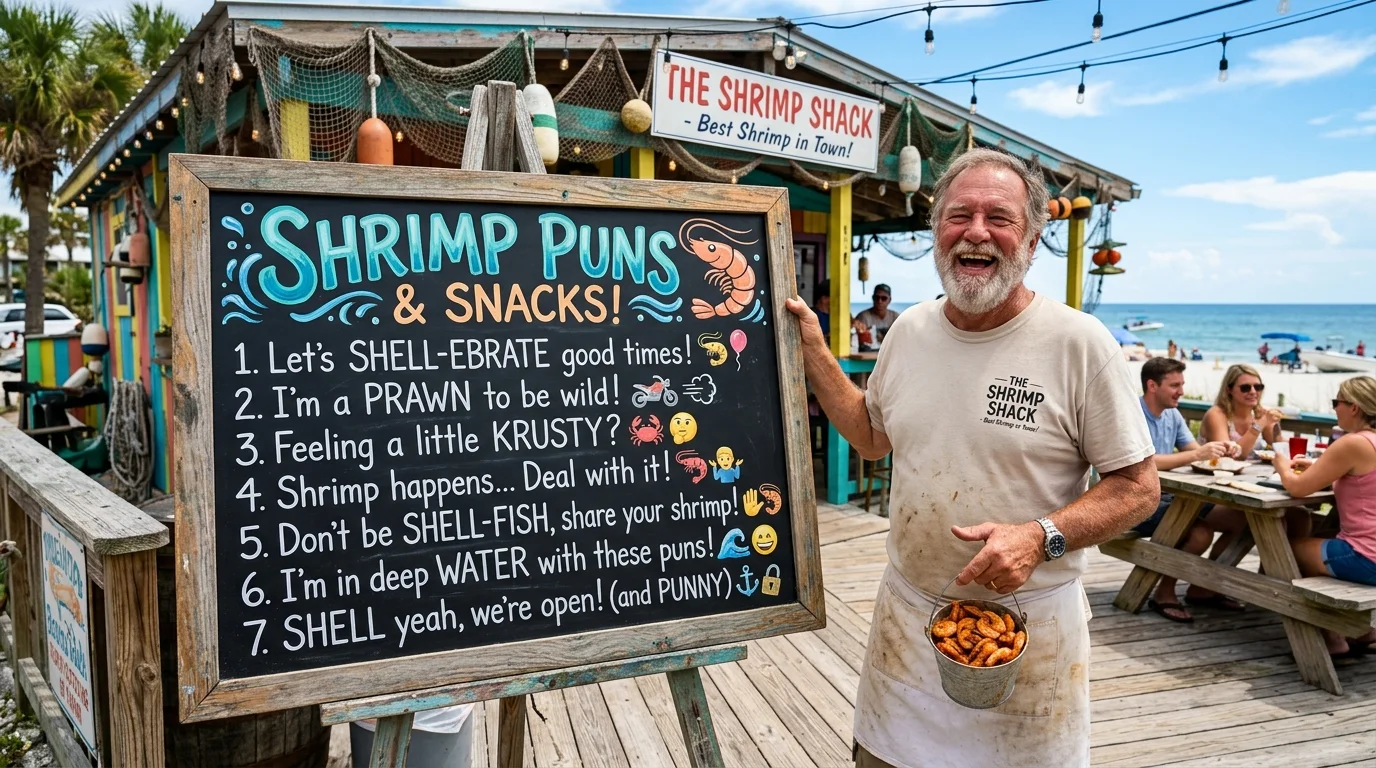 Shrimp Puns