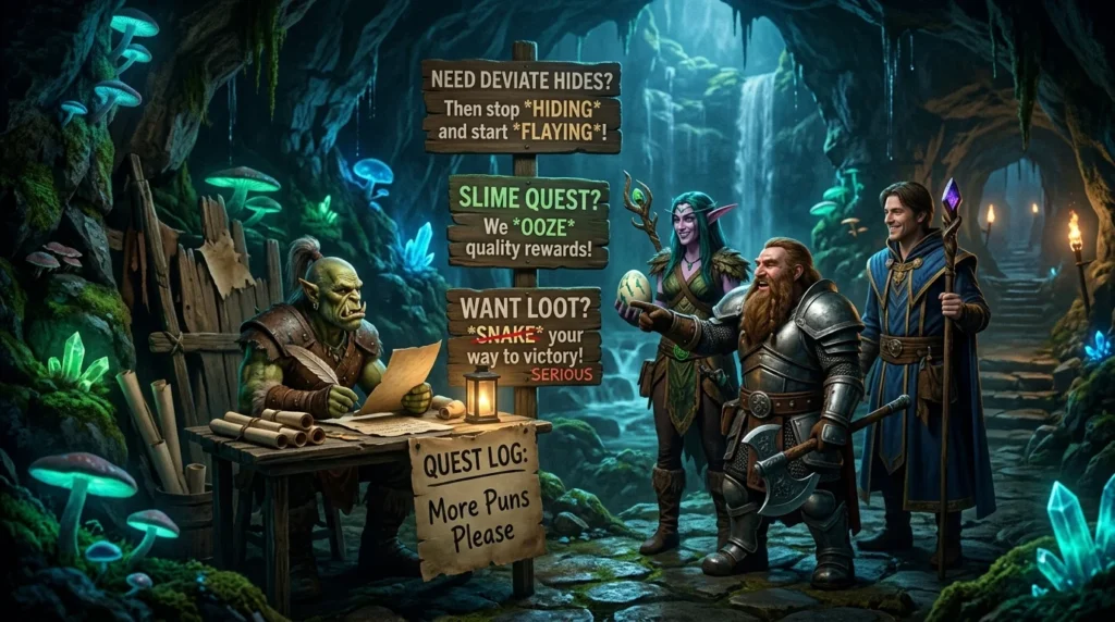 Wailing Caverns Quests Puns